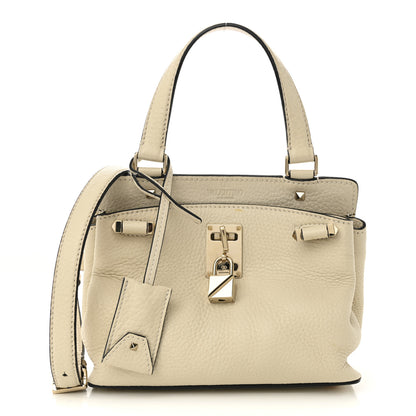 Valentino Garavani Pebbled Calfskin Small Joylock Satchel Ivory 1 of 10