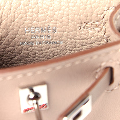 Hermes Tadelakt Mini Kelly Twilly Bag Charm Argile 8 of 9