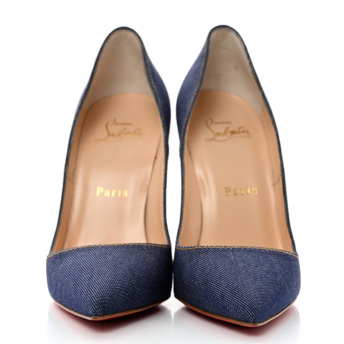 Denim Jazz Calf So Kate 120 Pumps 36.5 Blue White
