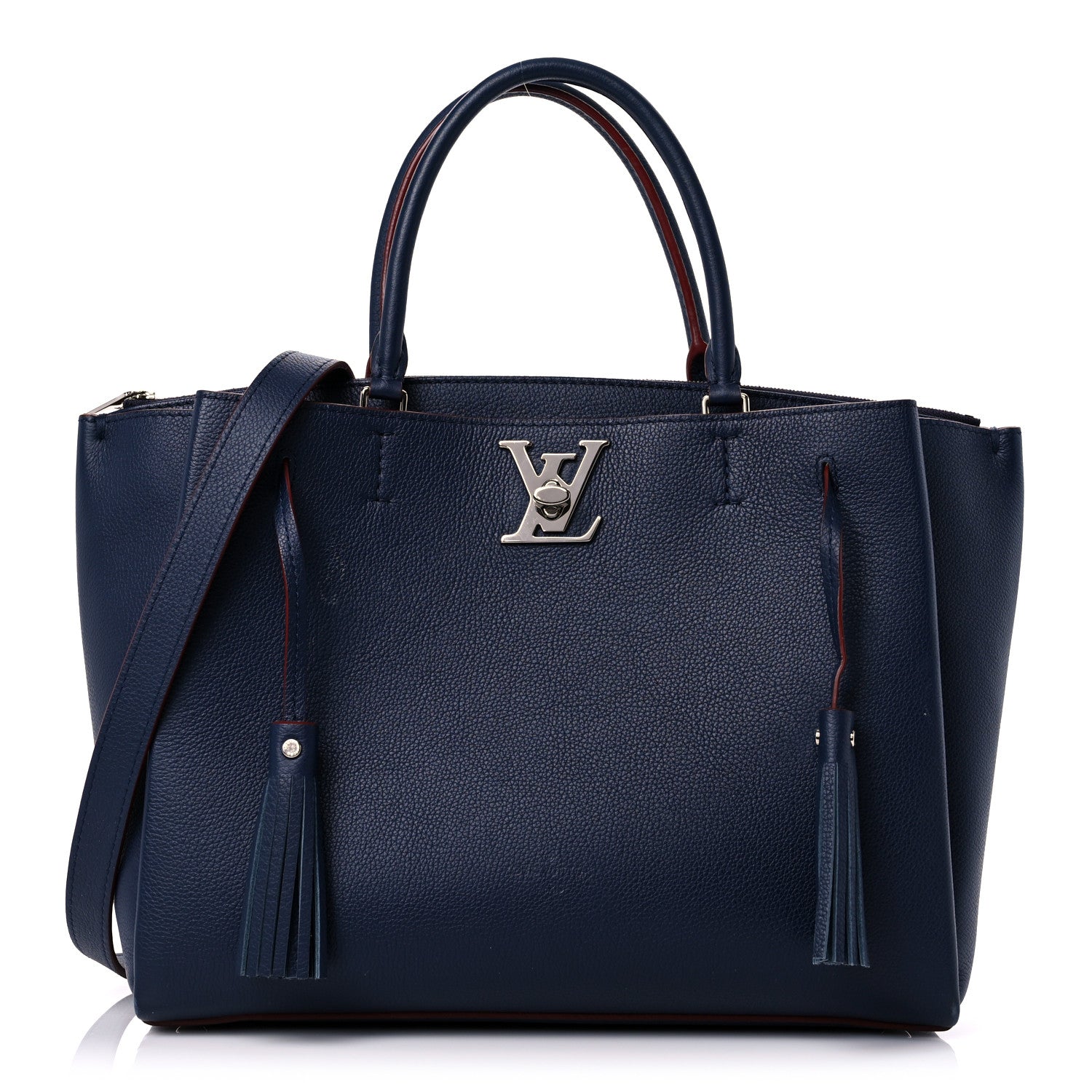 Louis Vuitton Calfskin Lockmeto Marine Rouge 1 of 16