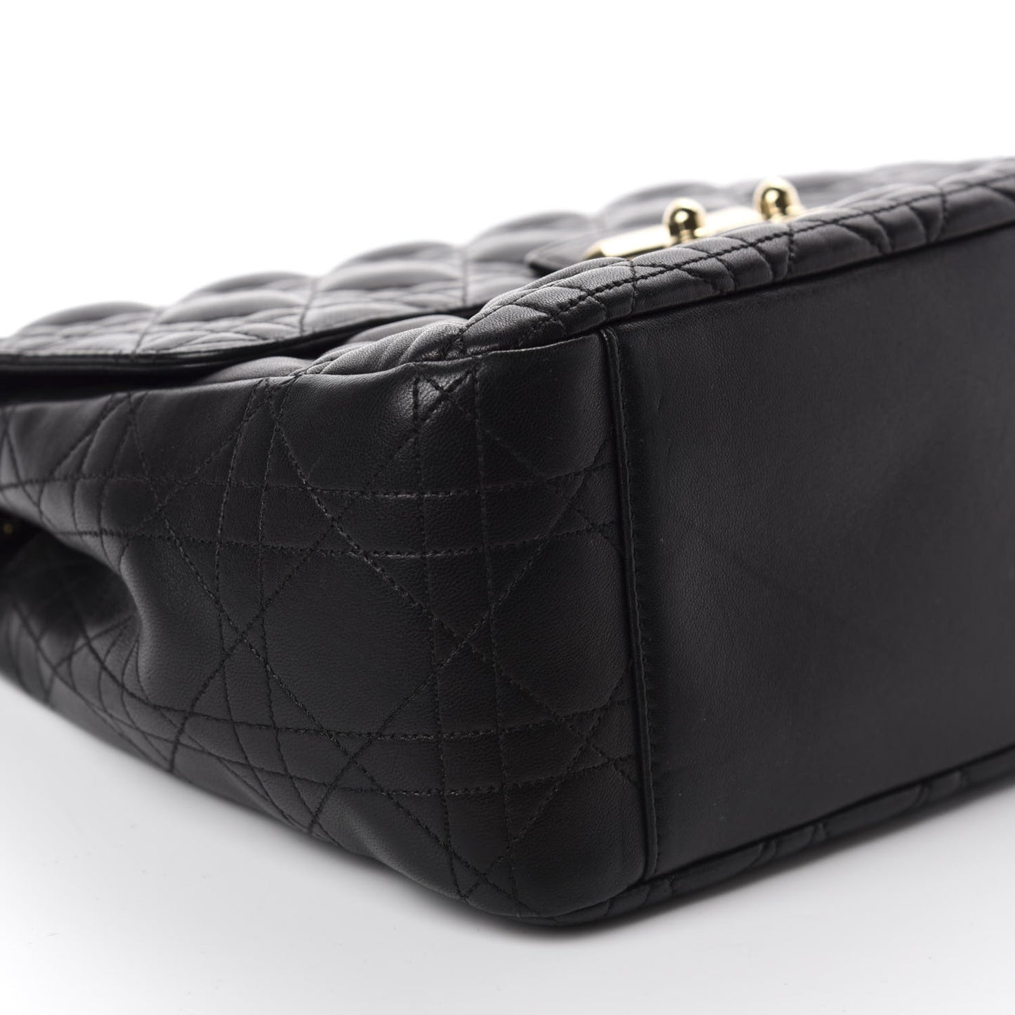 Lambskin Cannage Small Miss Dior Flap Black