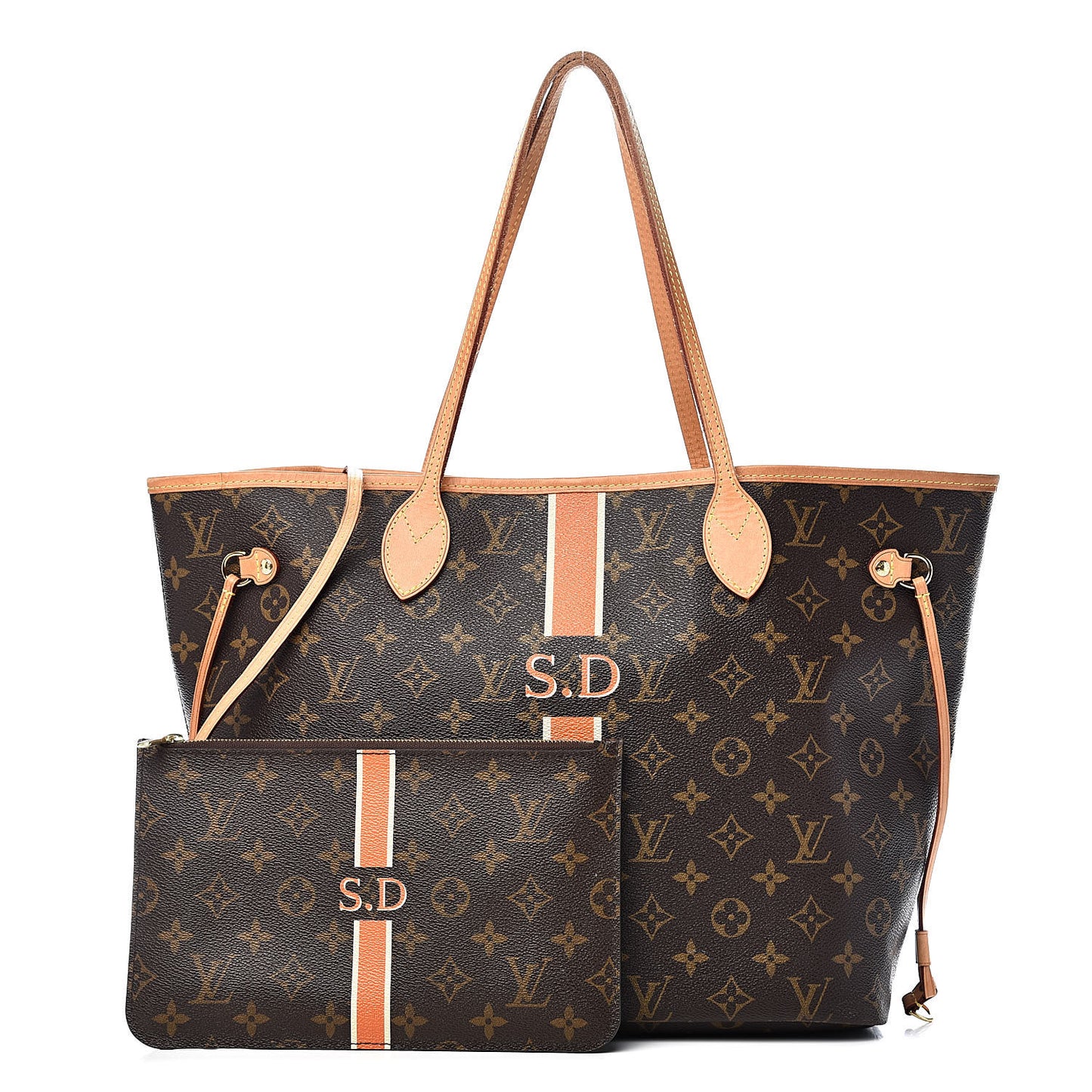 Monogram My LV Heritage Neverfull MM Orange and White