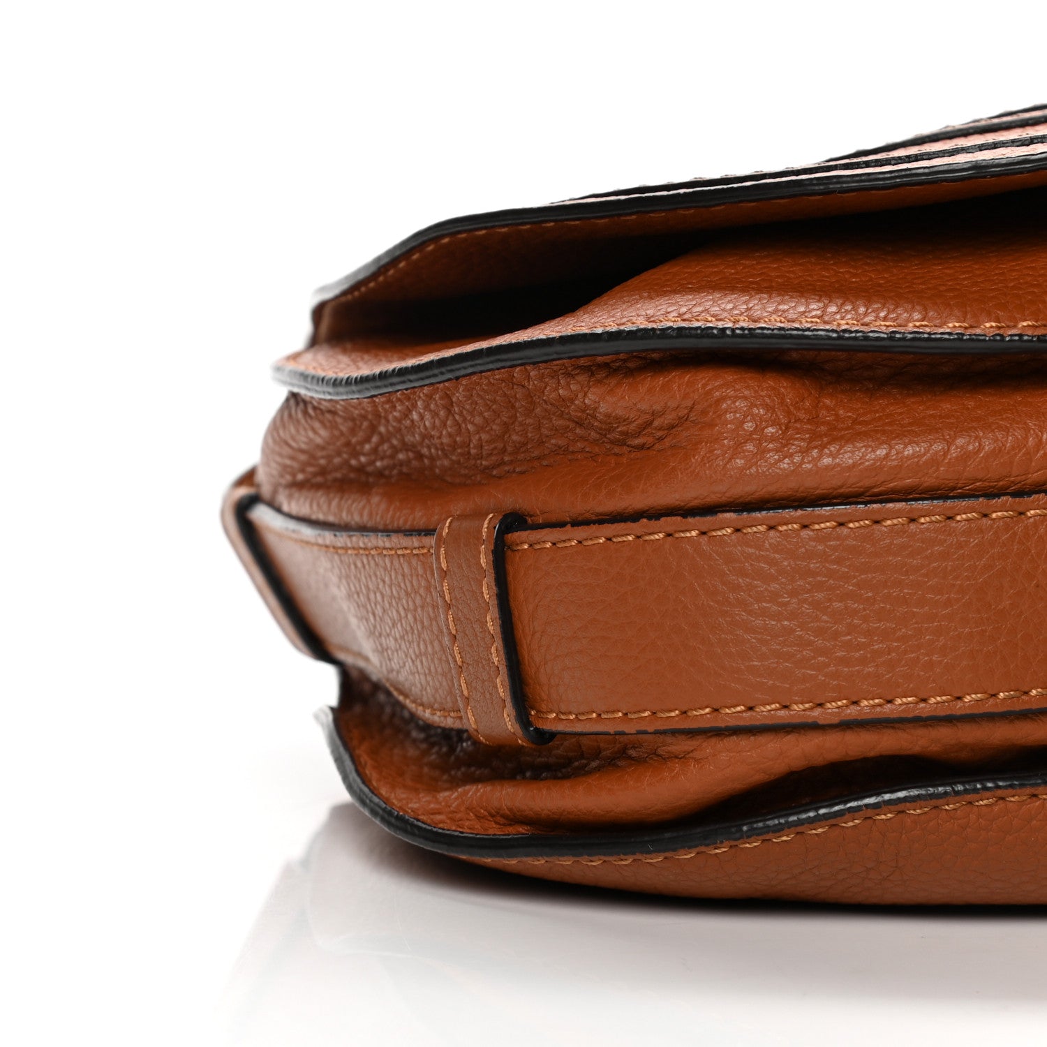 Chloe Calfskin Medium Marcie Round Crossbody Bag Tan 5 of 8