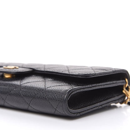 Chanel Caviar Quilted Wallet on Removable Chain Black 10 of 12