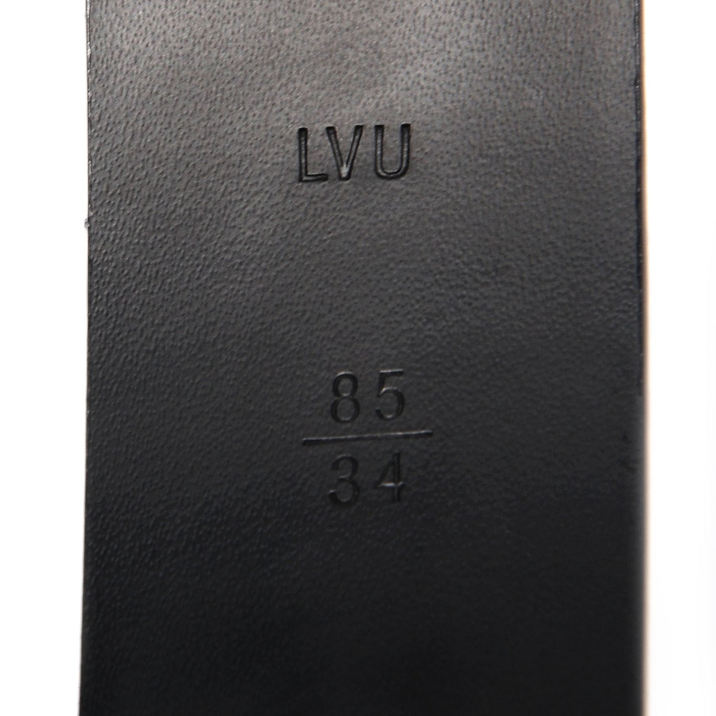 Glazed Calfskin Anagramme Belt 85 34 Black