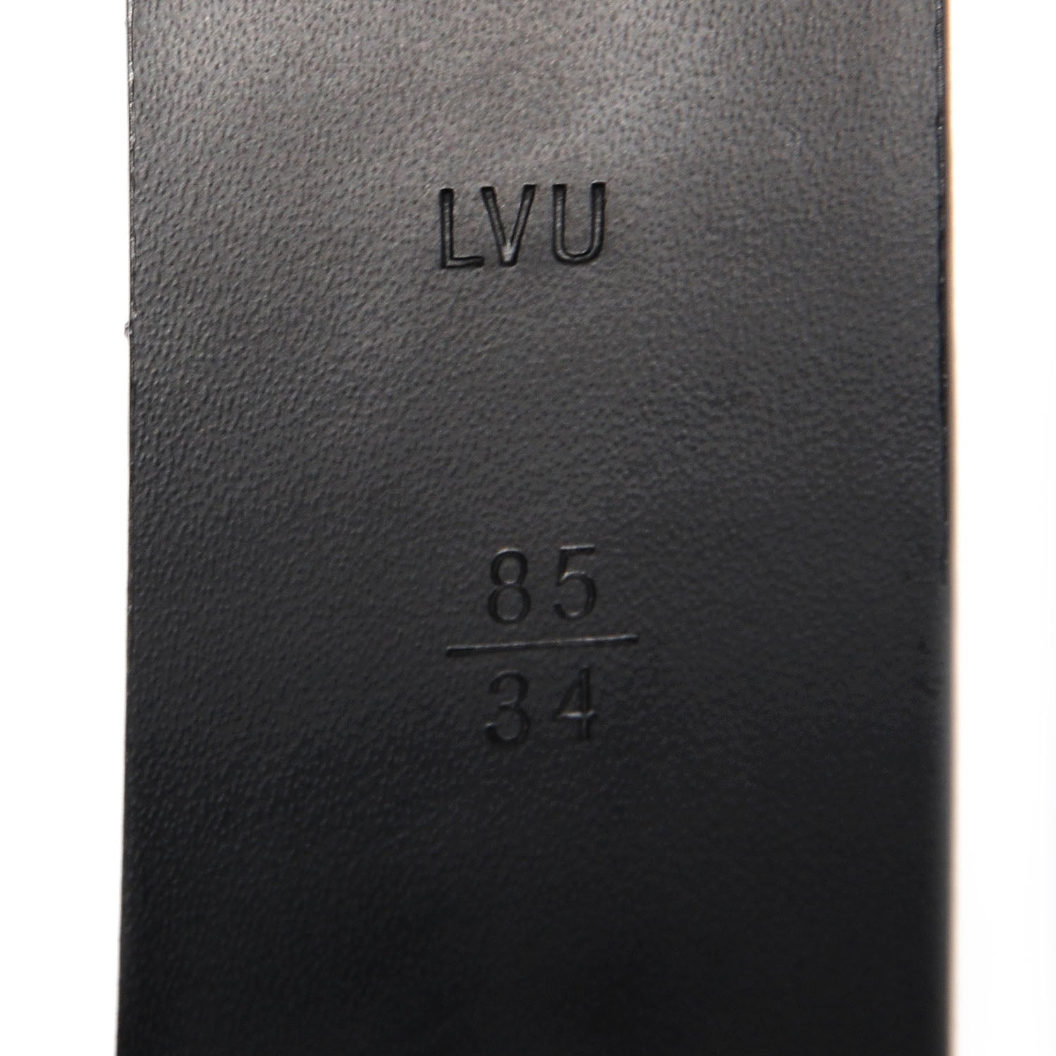 Louis Vuitton Glazed Calfskin Anagramme Belt 85 34 Black 5 of 7