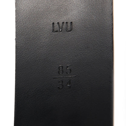 Louis Vuitton Glazed Calfskin Anagramme Belt 85 34 Black 5 of 7