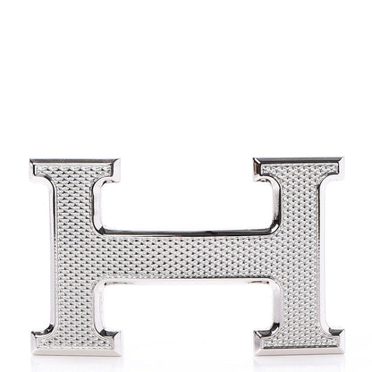 Hermes Swift Togo 32mm Guilloche H Belt 75 Black Etoupe 5 of 13