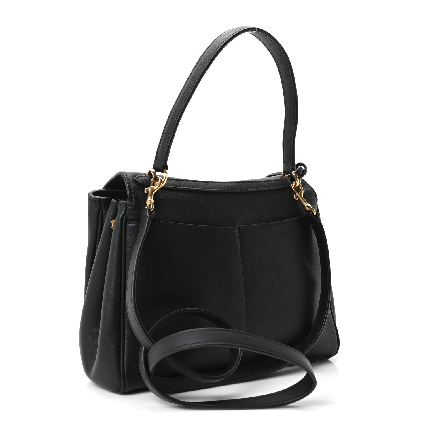 Balenciaga Natural Smooth Calfskin Small Rodeo Top Handle Handbag Black 2 of 8
