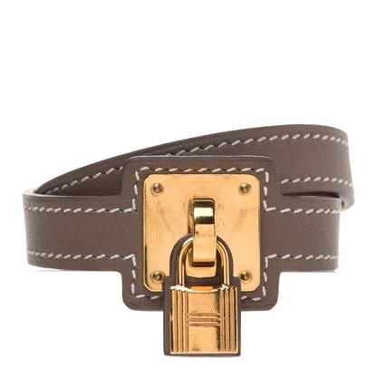 Hermes Swift O'Kelly Double Tour Bracelet T2 Etoupe 1 of 10