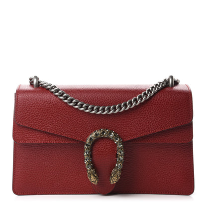 Gucci Dollar Calfskin Swarovski Crystal Small Dionysus Shoulder Bag Hibiscus Red 1 of 11