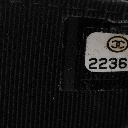 Chanel Caviar Chevron Quilted Wallet On Chain WOC Black 8 of 12