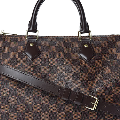 Louis Vuitton Damier Ebene Speedy Bandouliere 30 10 of 10