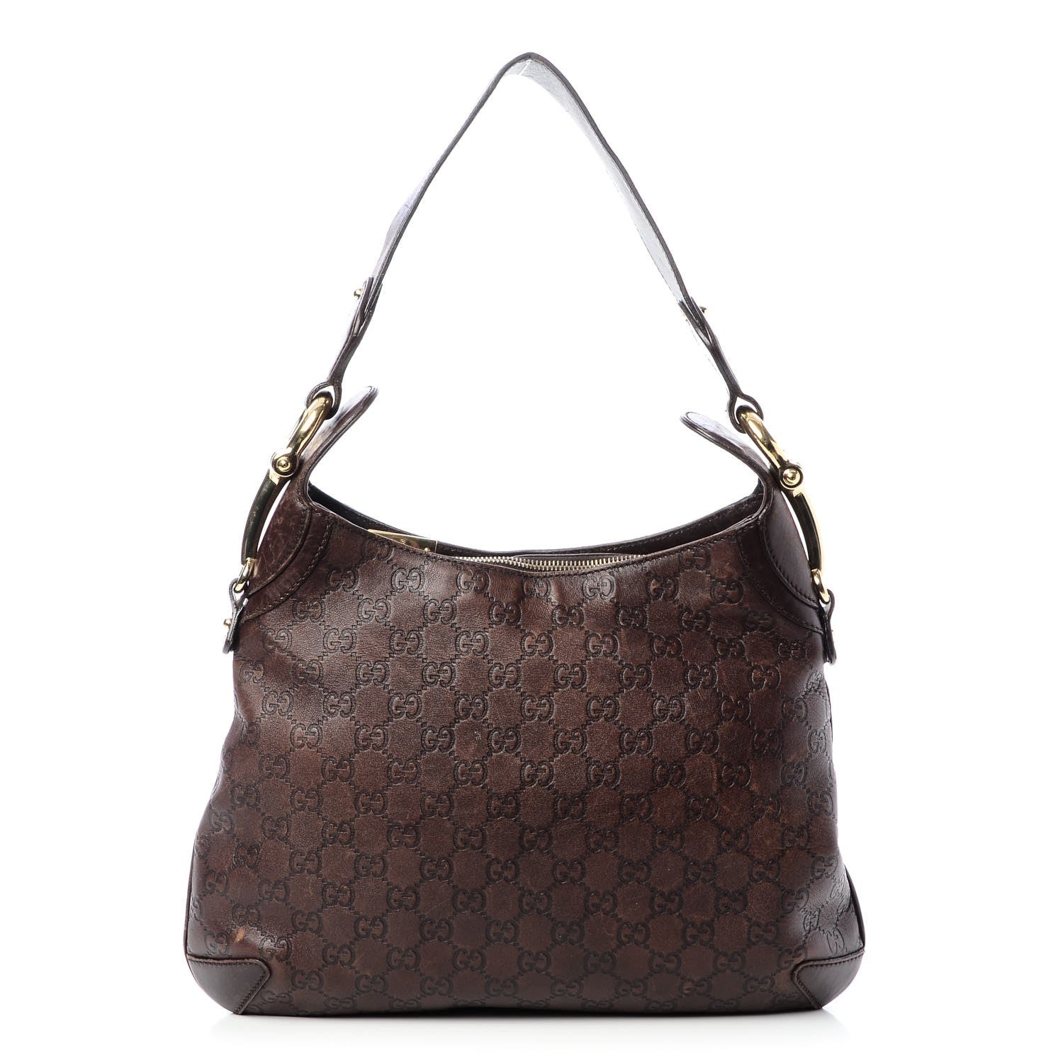 Gucci Guccissima Creole Hobo Chocolate 1 of 13