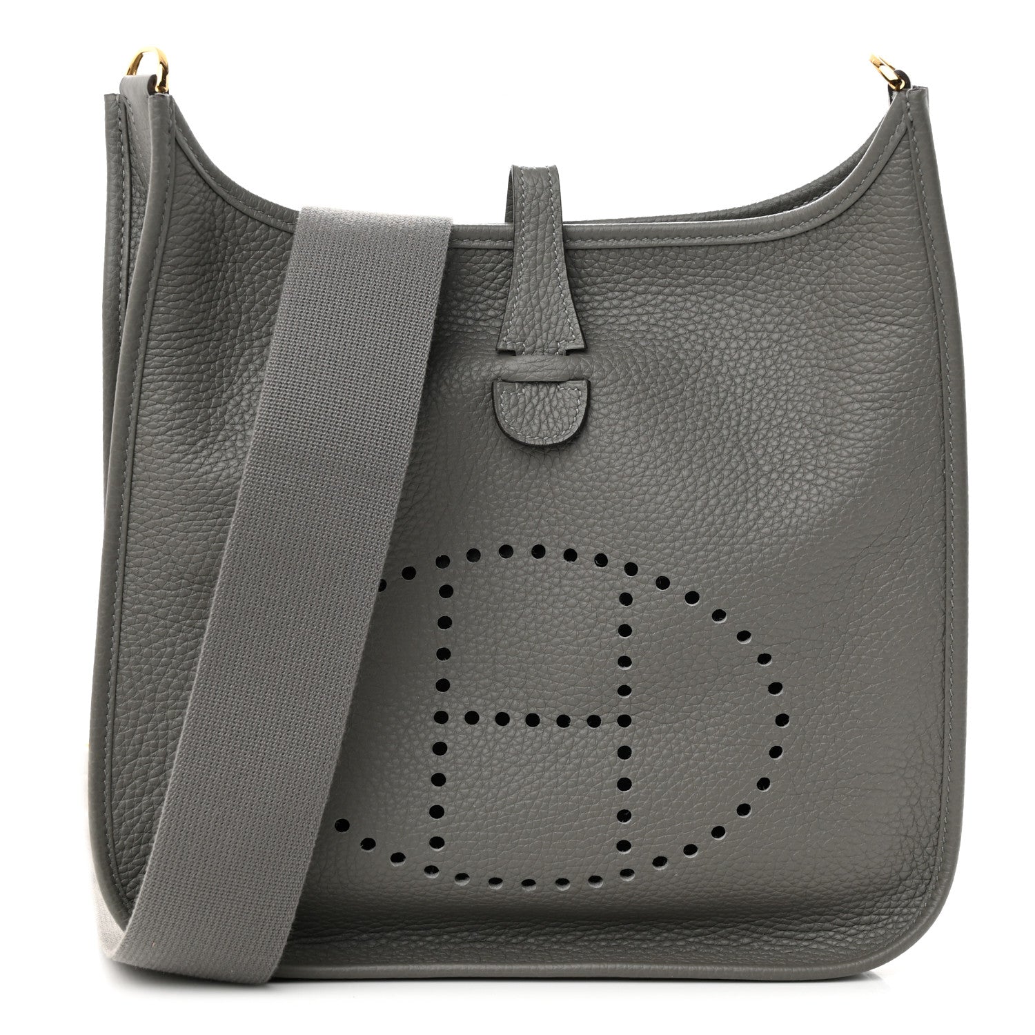 Hermes Taurillon Clemence Evelyne III PM Gris Meyer 1 of 11