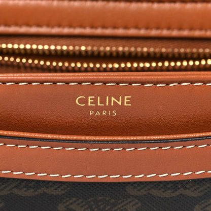Celine Canvas Calfskin Triomphe Teen Besace Tan 6 of 9