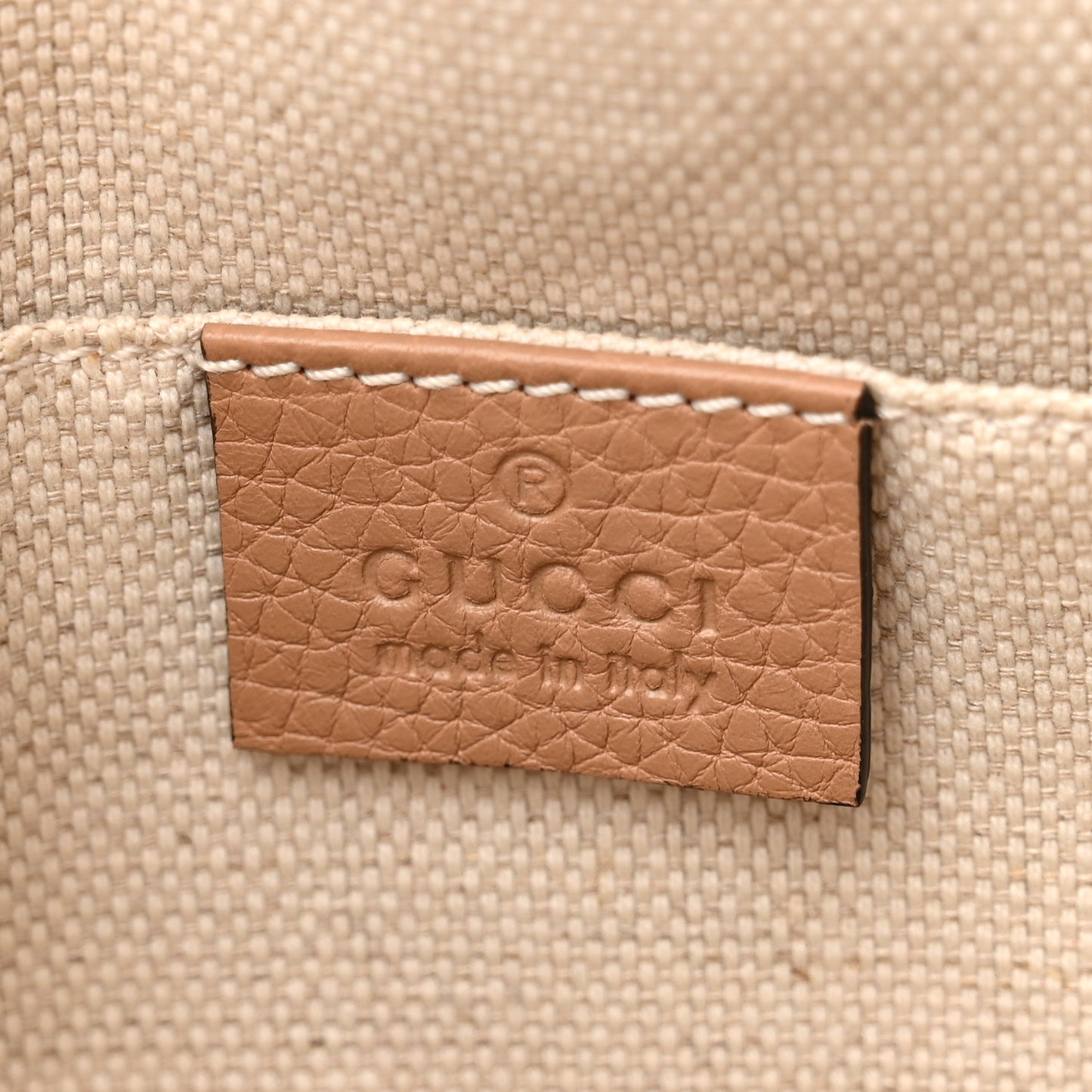 Pebbled Calfskin Small Soho Disco Bag Camelia