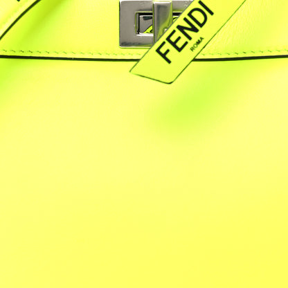 Fendi X MARC JACOBS Shiny Nappa Petite Peekaboo I SEE U Satchel Fluo 8 of 10