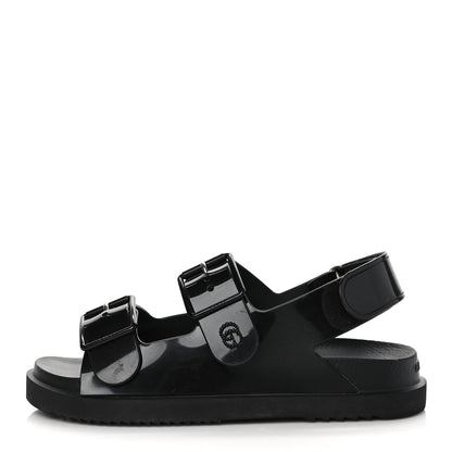 Gucci Rubber Mini Double G Womens Isla Dad Sandals 38 Black 1 of 7