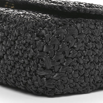 Saint Laurent Raffia Monogram Medium Jamie Black 10 of 11