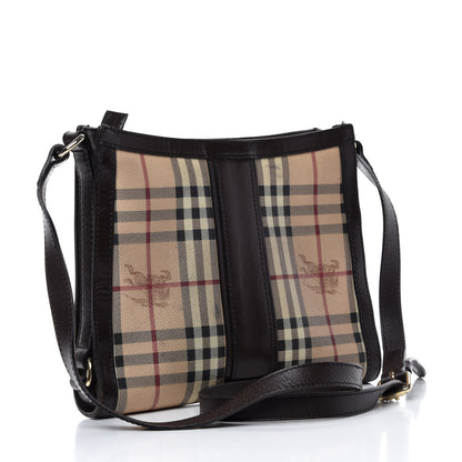 Burberry Haymarket Check Shoulder Bag Chocolate 3 of 11