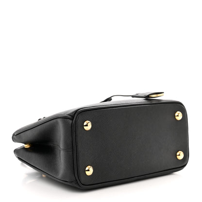 Prada Saffiano Lux Micro Galleria Shoulder Bag Black 4 of 10