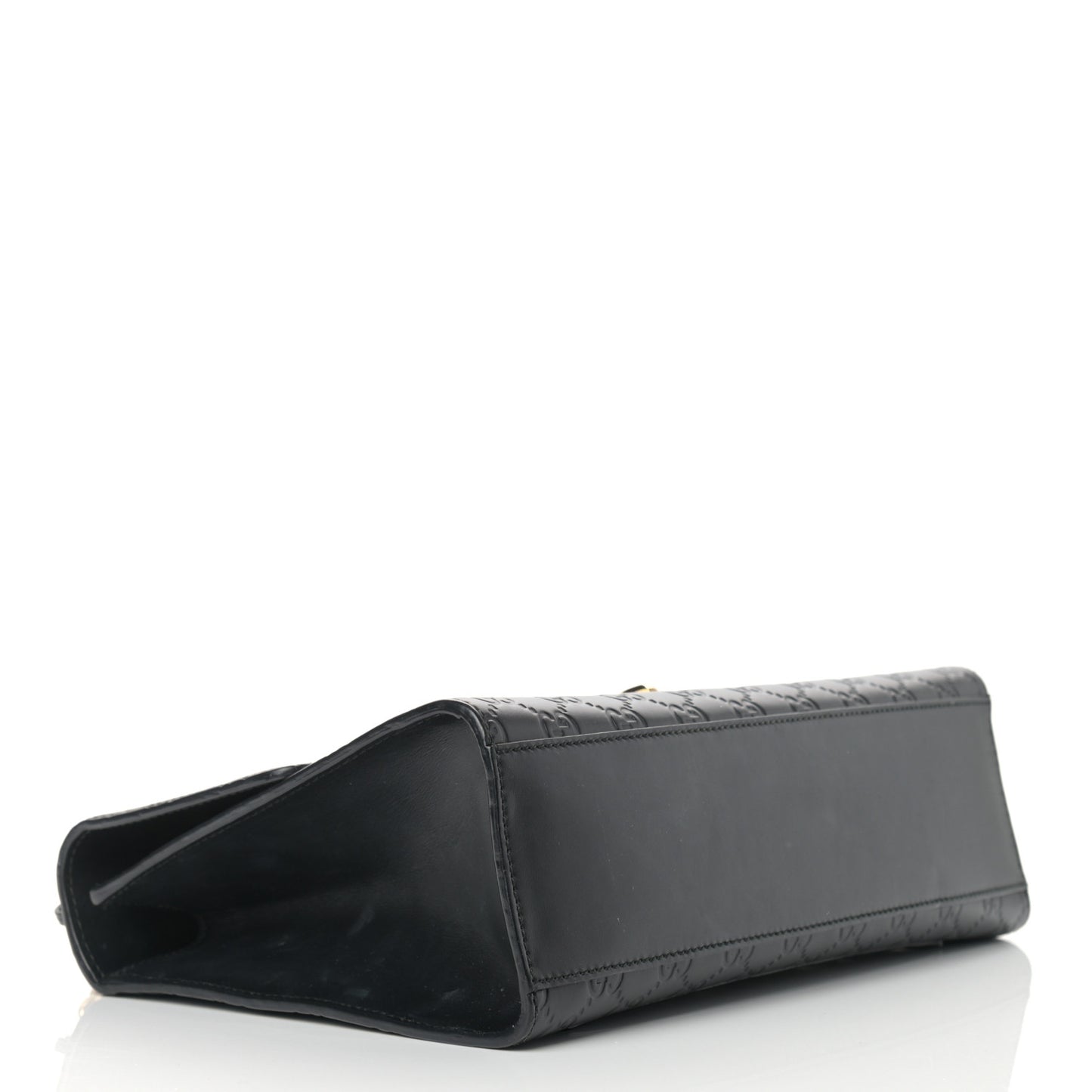 Guccissima Medium Padlock Shoulder Bag Black