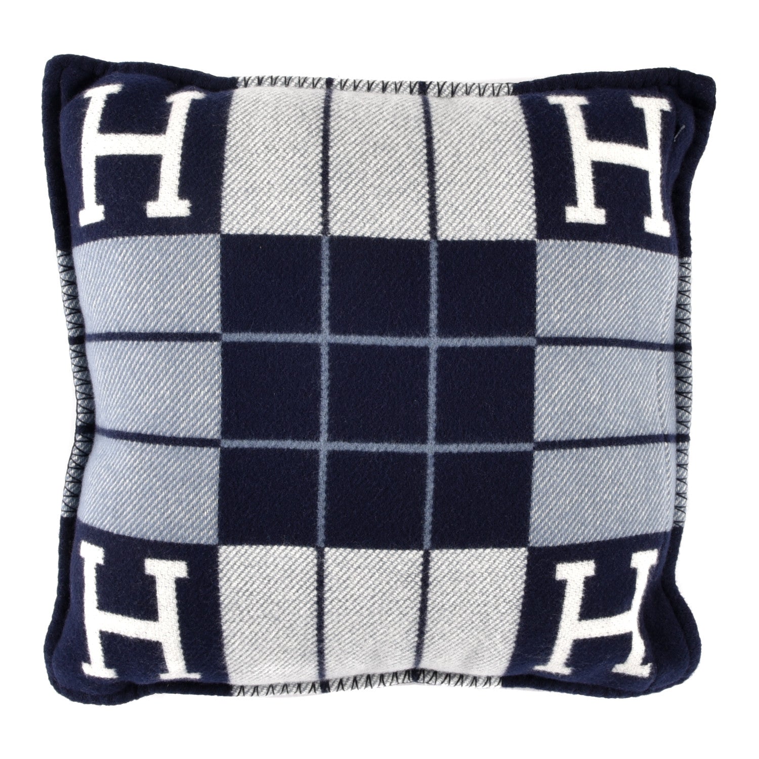 Hermes Wool Cashmere Avalon III Pillow PM Ecru Caban 2 of 3