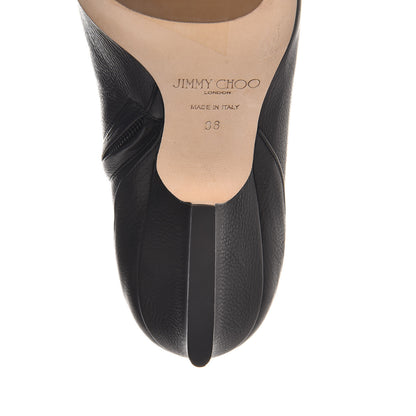 Jimmy Choo Grainy Calfskin Autumn 65 Ankle Boots 38 Black 13 of 14