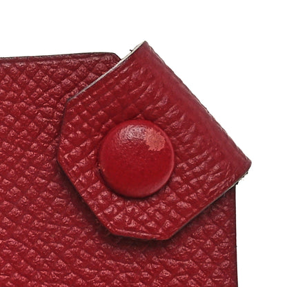 Hermes Epsom Tarmac PM Passport Holder Rouge Grenat 8 of 8