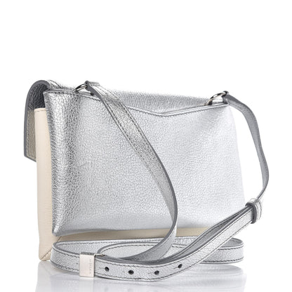 Givenchy Calfskin Duetto Crossbody Bag Silver 3 of 8