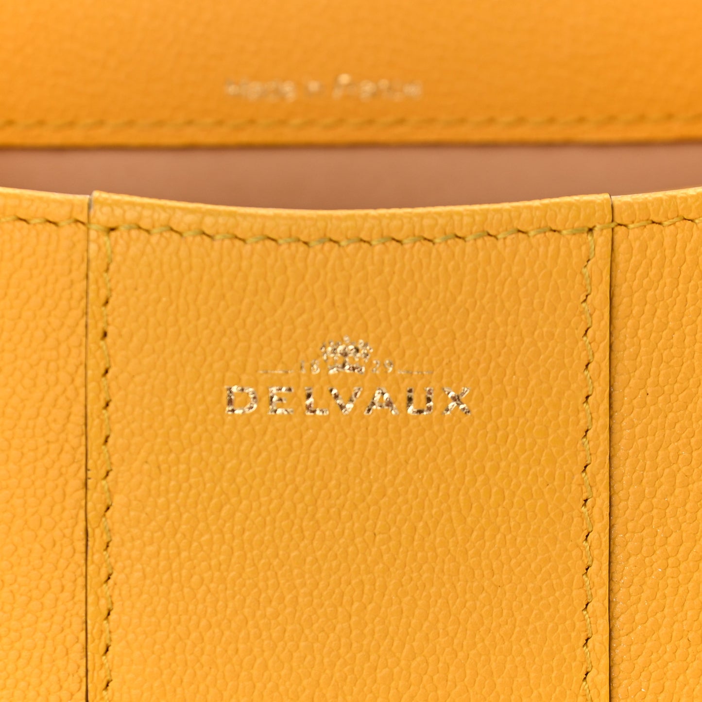 Grained Calfskin Mini Brillant Satchel Yellow