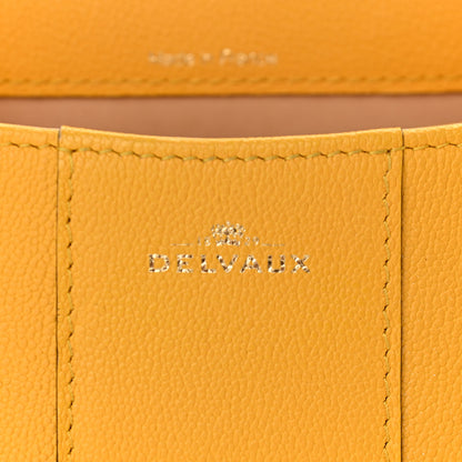 Delvaux Grained Calfskin Mini Brillant Satchel Yellow 6 of 9