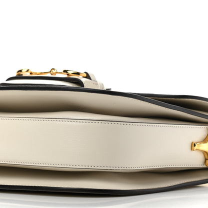 Gucci Azalea Calfskin Horsebit 1955 Shoulder Bag Mystic White 10 of 13