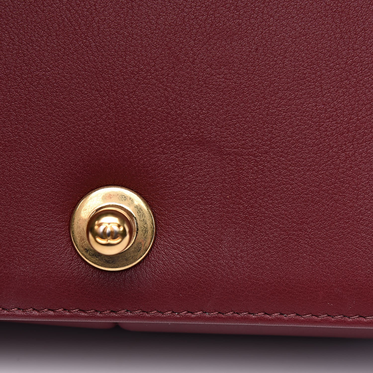 Chanel Calfskin Quilted Medium Boy Flap Burgundy 11 of 19