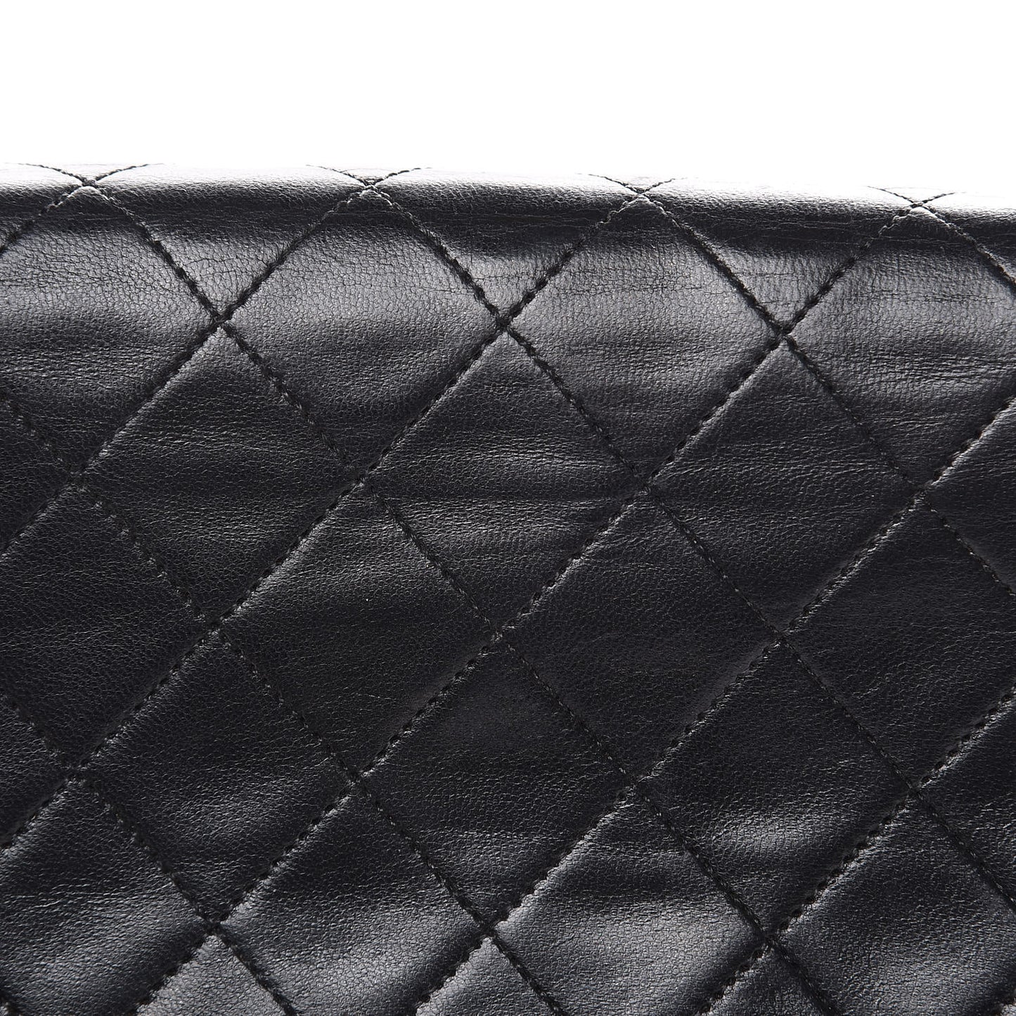 Lambskin Quilted Small Single Flap Black