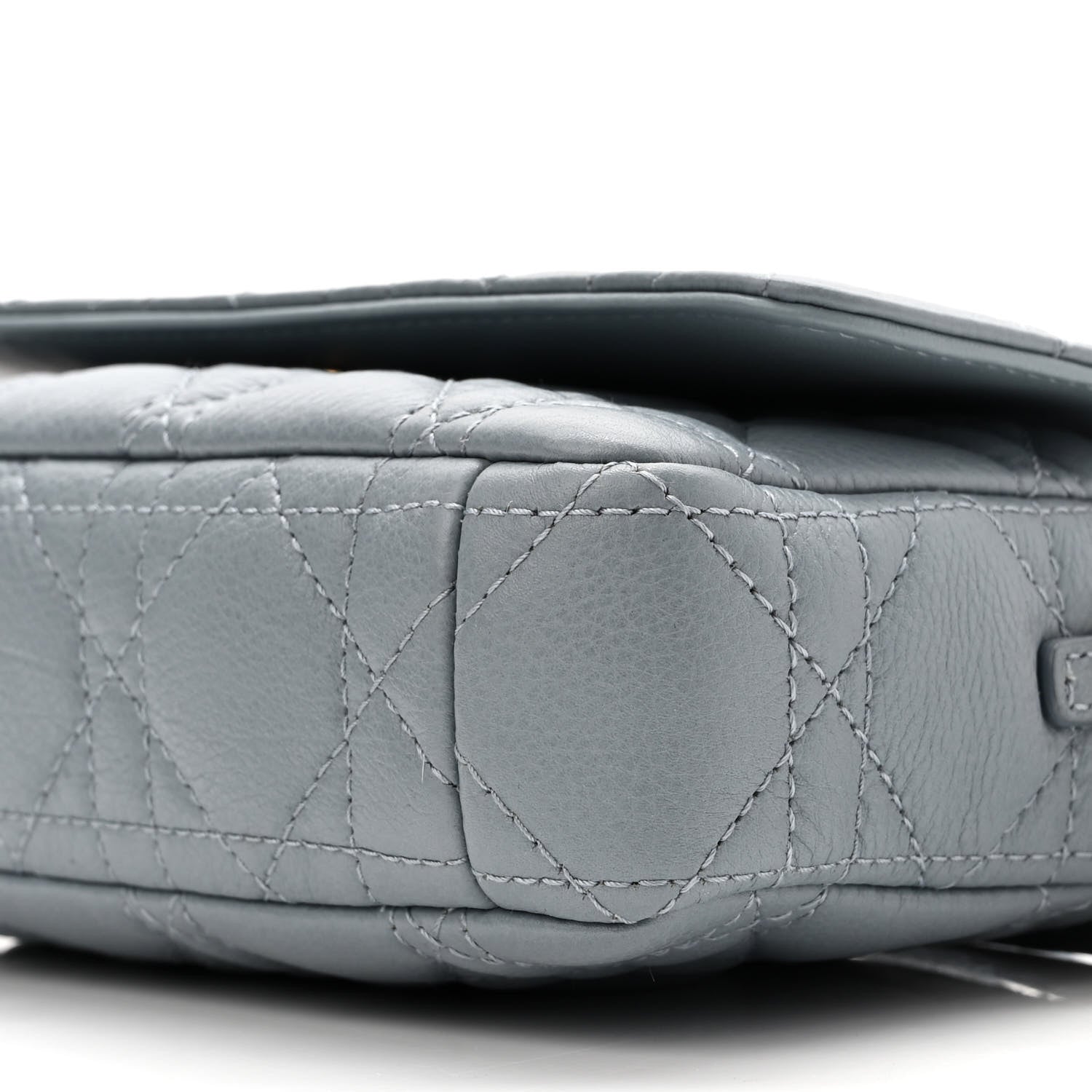 Christian Dior Supple Calfskin Cannage Caro Pouch with Chain Cloud Blue 10 of 10