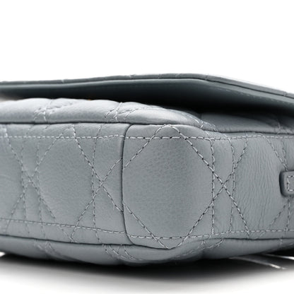 Christian Dior Supple Calfskin Cannage Caro Pouch with Chain Cloud Blue 10 of 10