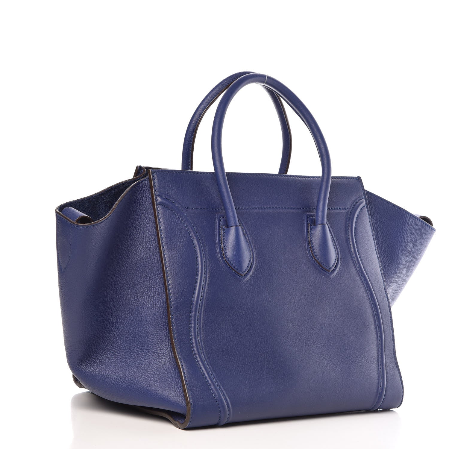 Celine Supple Calfskin Medium Phantom Luggage Indigo 4 of 19