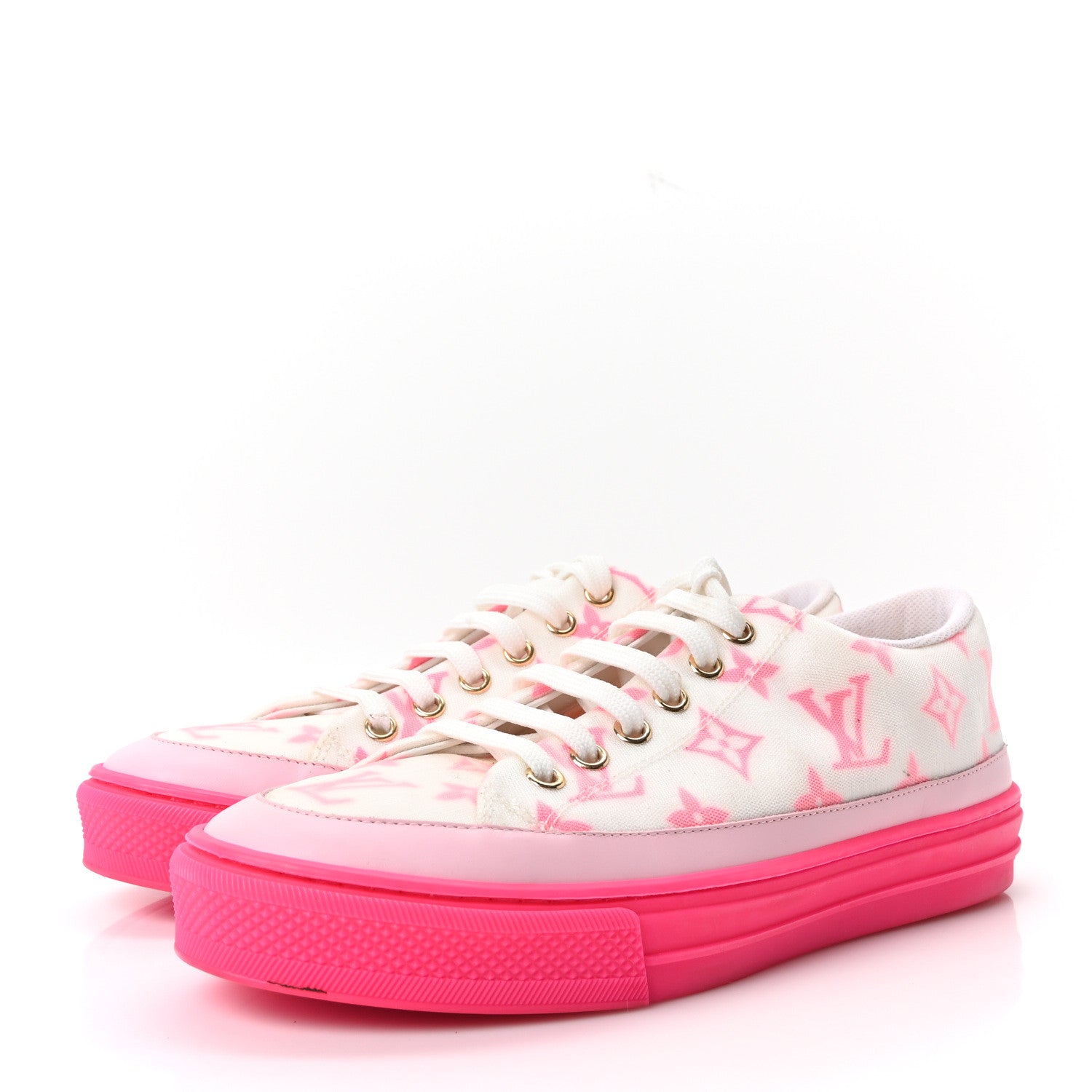 Louis Vuitton Technical Fabric Monogram Stellar Sneakers 37 Rose Pop 4 of 9