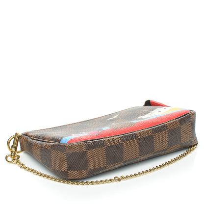 Louis Vuitton Damier Ebene 2016 Christmas Animation Mini Pochette Accessories 4 of 7