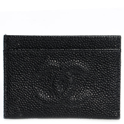 Chanel Caviar Timeless CC Card Holder Black 1 of 8