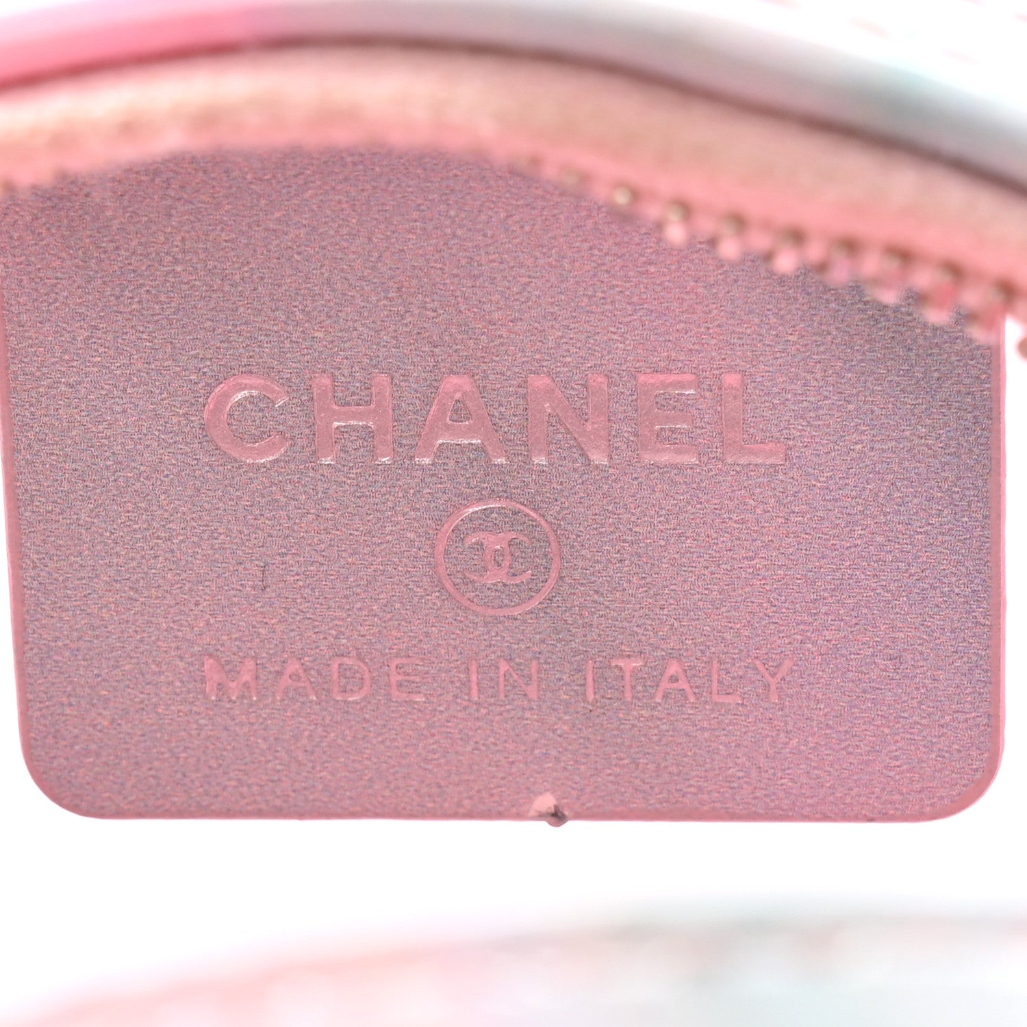 Chanel PVC Lambskin Filigree Round Clutch With Chain Pink 6 of 13