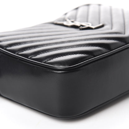Saint Laurent Calfskin Matelasse Monogram Lou Camera Bag Black 6 of 11