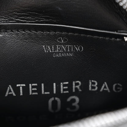 Valentino Garavani Nappa Atelier 03 Rose Edition Round Crossbody Bag Black 6 of 9