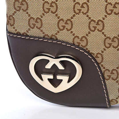 Gucci Monogram Small Lovely Heart Messenger Dark Brown 8 of 13