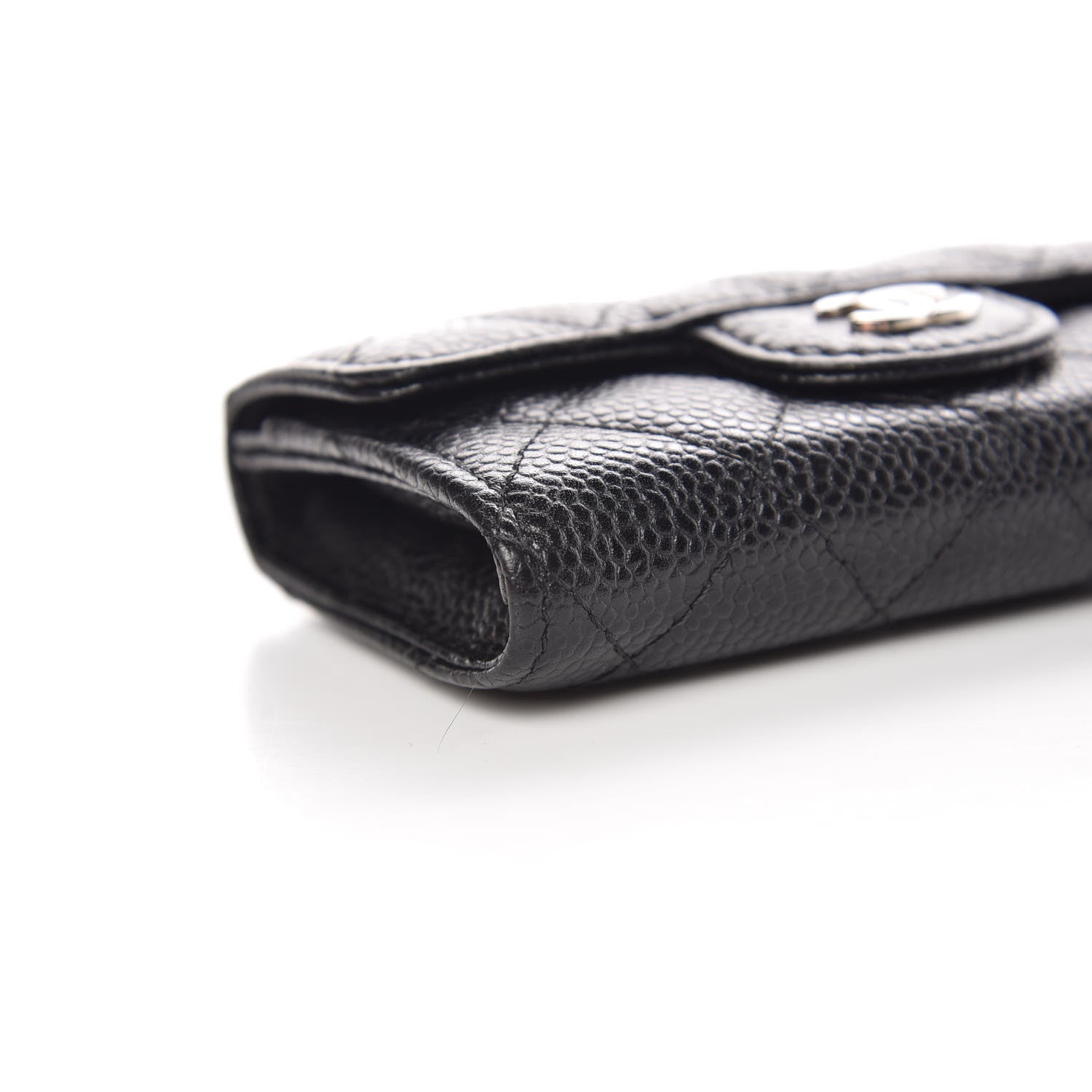 Chanel Caviar Quilted Flap Card Holder Black 9 of 11