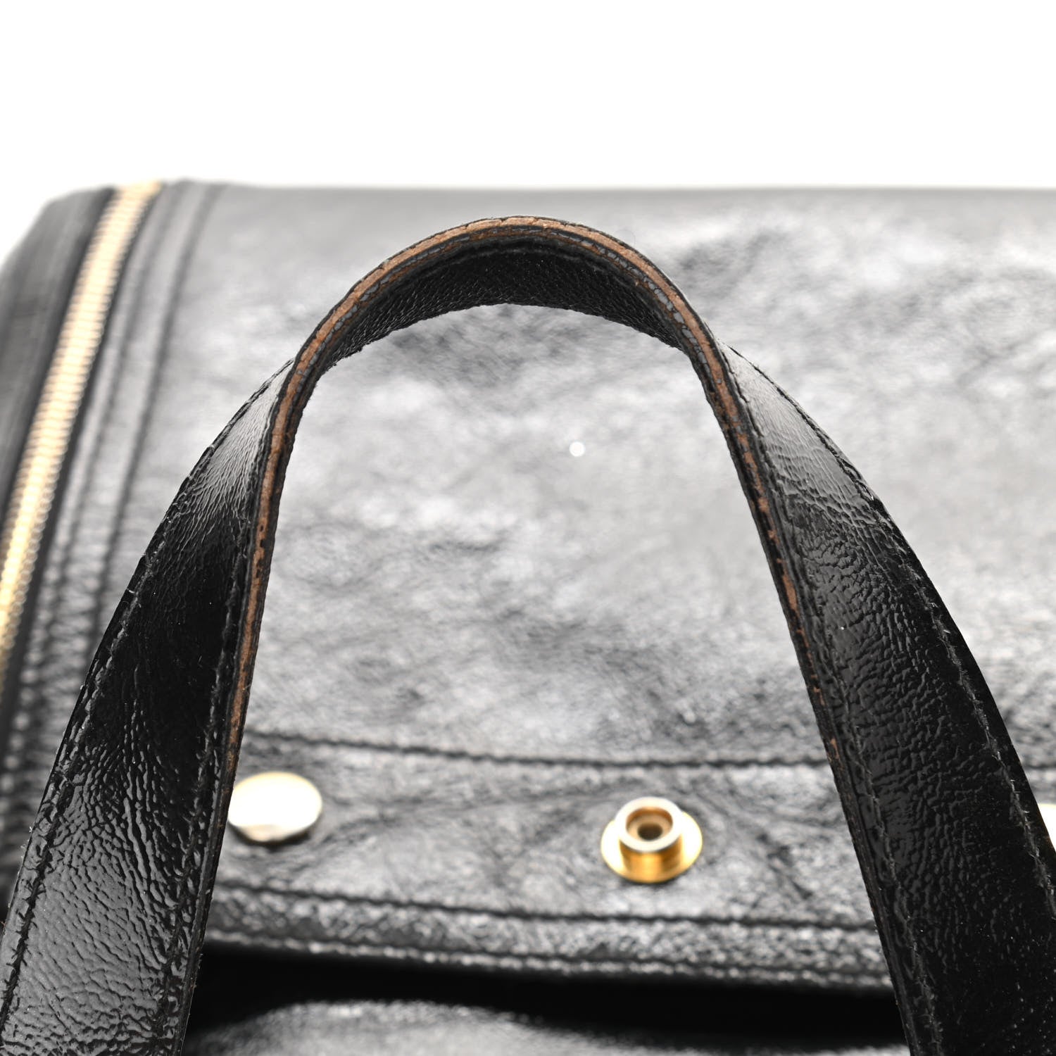 Saint Laurent Patent Large Downtown Tote Black 10 of 10