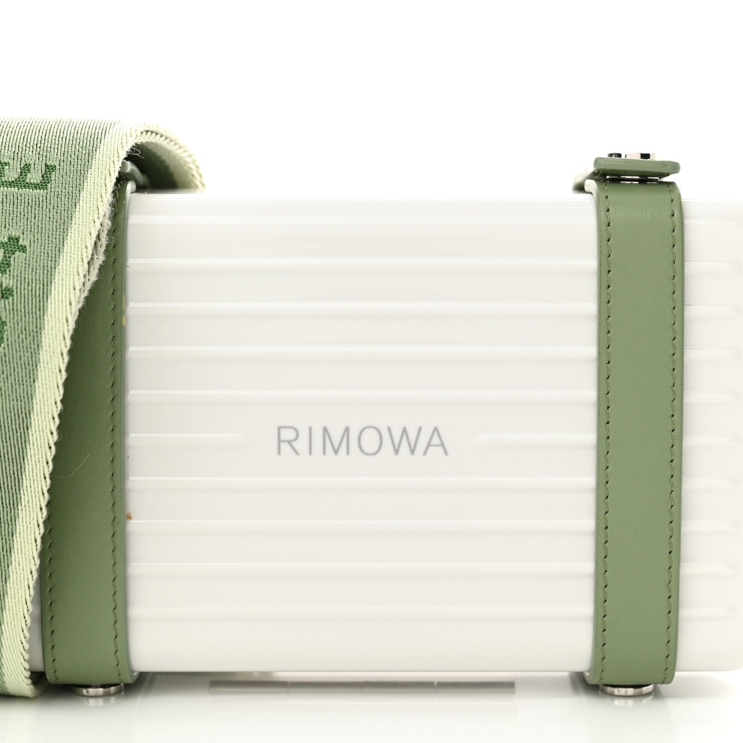 Rimowa Gloss Polycarbonate Personal Cross-Body Bag White Green 6 of 11