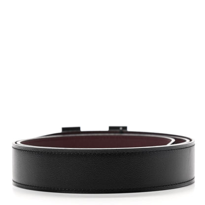 Hermes Box Togo 32mm Matte H Belt 95 Black Rouge H 3 of 9